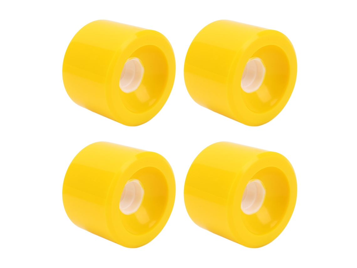 4 Ruedas De Pu 78a Seguras Para Patinete Con Agarre Fuerte, Duraderas, Sin Riesgo De Rotura, Accesorios Amarillos