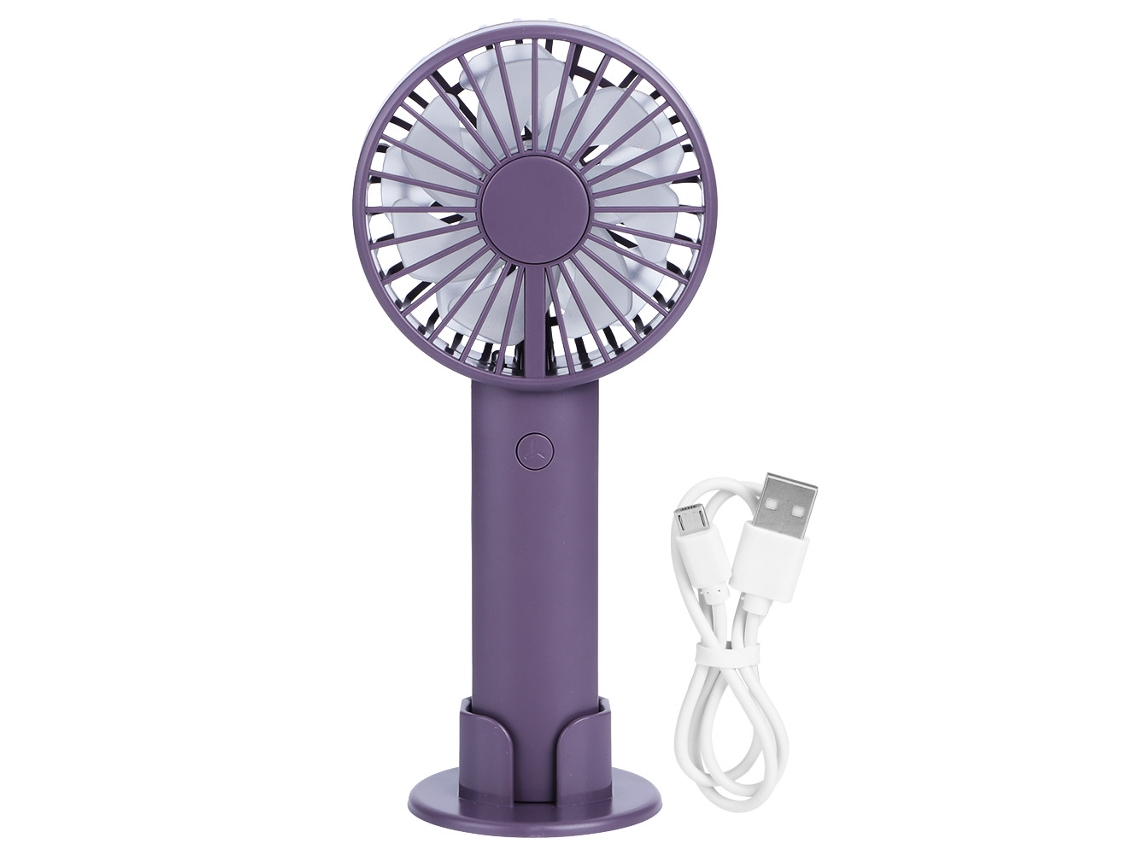 Mini ventilador portátil recargable por USB - Morado