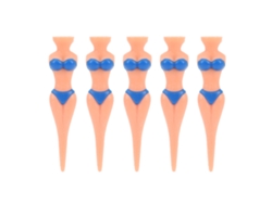 5 Piezas De Plástico Antideslizante Para Ropa De Golf, Bikini Para Niña, Para Entrenamiento De Golf, Color Azul.