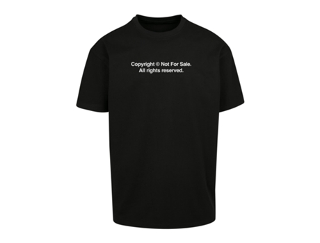 Camiseta para Unisexo MISTER TEE (XS - Algodón - Negro)