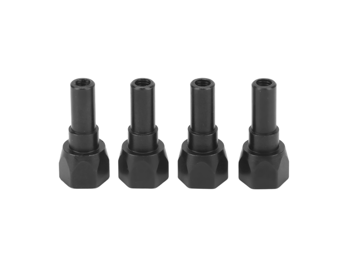 Soporte de amortiguador RC de acero resistente Mali de 4 piezas, antivaho, para coche RC Arrma 6s Serie 1/7