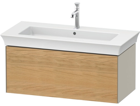 DURAVIT Tulip blanco, mueble de baño montado en la pared, ancho 984 x profundidad 458mm, con 1x extraíble, con tecnología de punta, WT42420