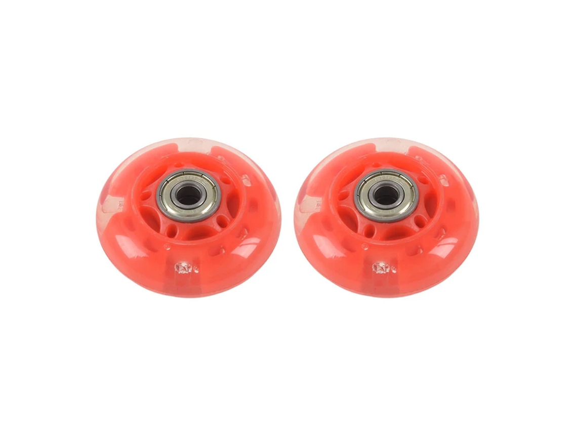 Bolsa para patines con ruedas rojas de 64 mm x 24 mm. Para una experiencia de patinaje más rápida y suave. Rendimiento confiable.