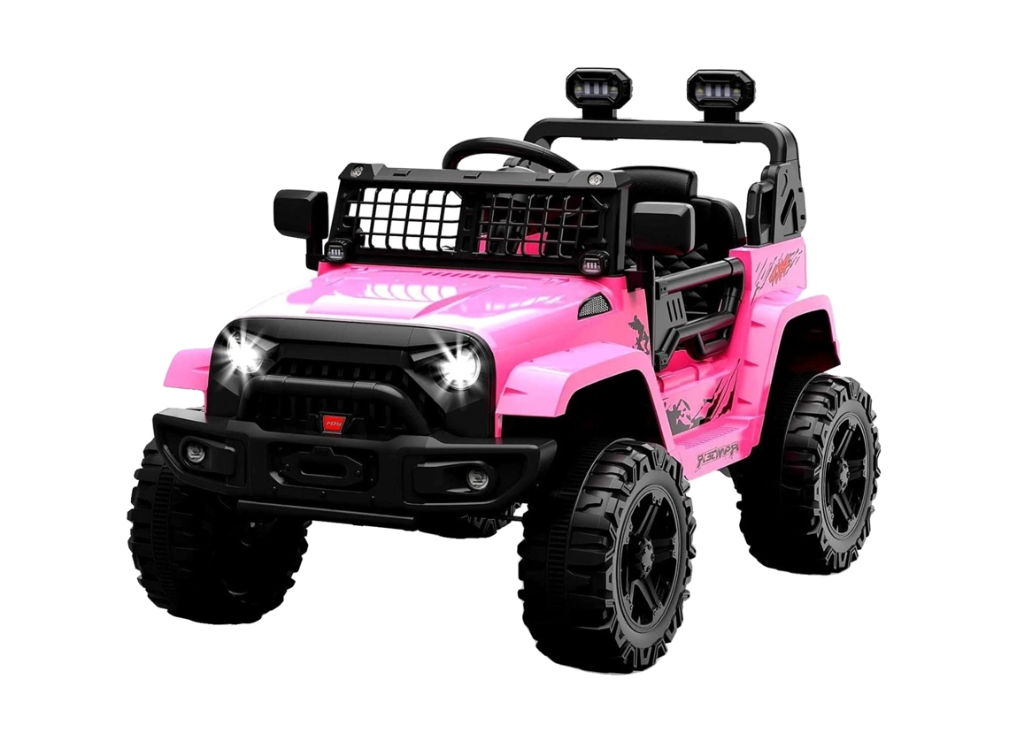 Carro Elétrico Para Crianças, Conectividade Bluetooth, Recursos De Segurança, Rosa