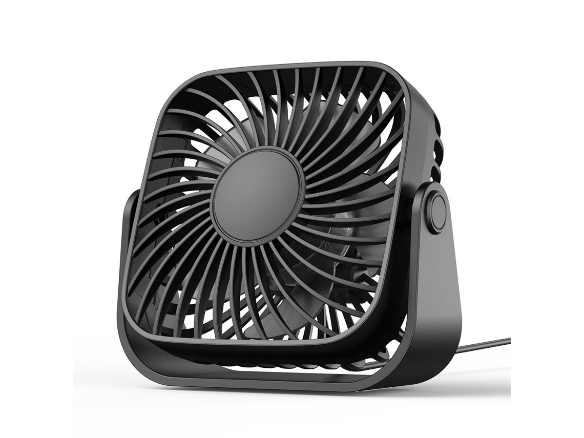 Ventilador De Escritorio Silencioso Portátil Con Alimentación Usb (negro) Gertiz