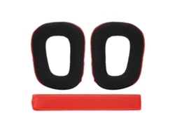 Almohadillas De Repuesto Con Diadema Para Logitech G930 Fyz-196 Rojas