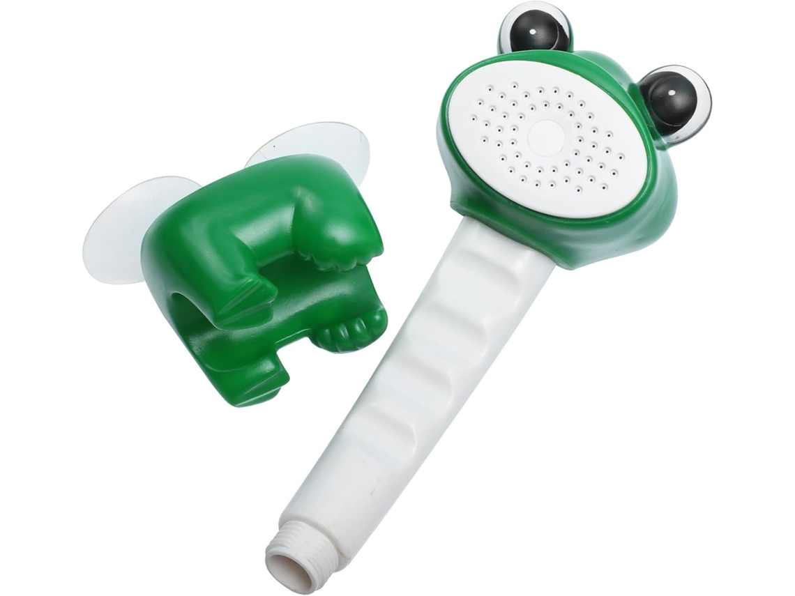 1 Cabezal De Ducha De Mano De Plástico Blando Verde, Pieza, Accesorio De Baño Para