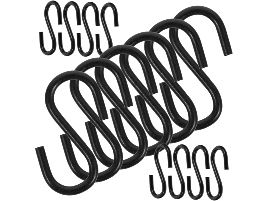 Juego De 250 Soportes Metálicos En Forma De S Para Colgar En Armarios, Alacenas, Cocinas, Etc. Diseño Moderno.