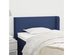 Cabecero De Tela Azul 103x16x78/88 Cm