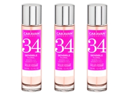 3x Perfume de Mujer Nº34 150ml CARAVAN
