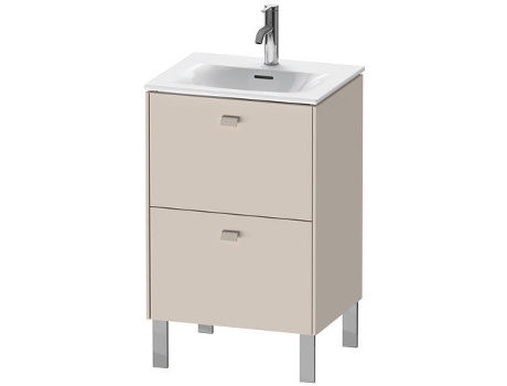 Mueble de lavabo DURAVIT Brioso vertical 52,0 x 41,9 cm 2 cajones incl. recorte de sifón y delantal para lavabo Viu 234453