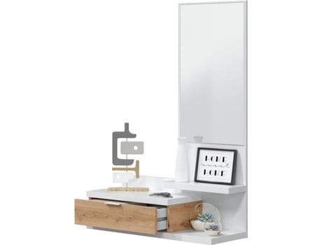 Mueble HABITDESIGN Dahlia (Blanco - Melamina - 81 x 116 x 29 cm)