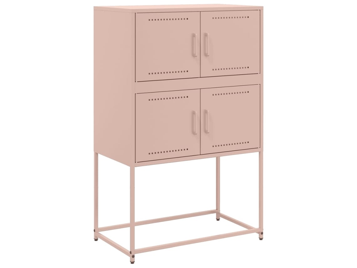 Maison Exclusive - Aparador De Acero Rosa 68,5x38,5x107 Cm