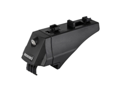 Braçadeira Alta para Barras de Teto de Carros com Trilhos Elevados/Integrados Alfa Prateadomenabo