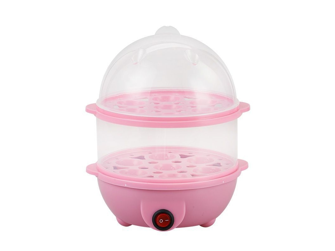 Vaporizador De Huevos Multifunción De Doble Capa Con Vaporizador Para Fogones Automotivos Vaporizador De Huevos Eléctrico Para Huevos (pink)