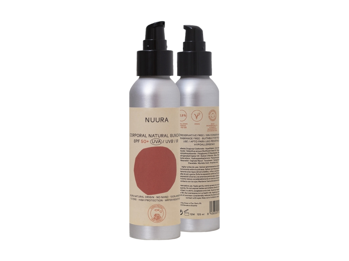 Nuura - Emulsão solar corporal fluida FPS50 125 ml