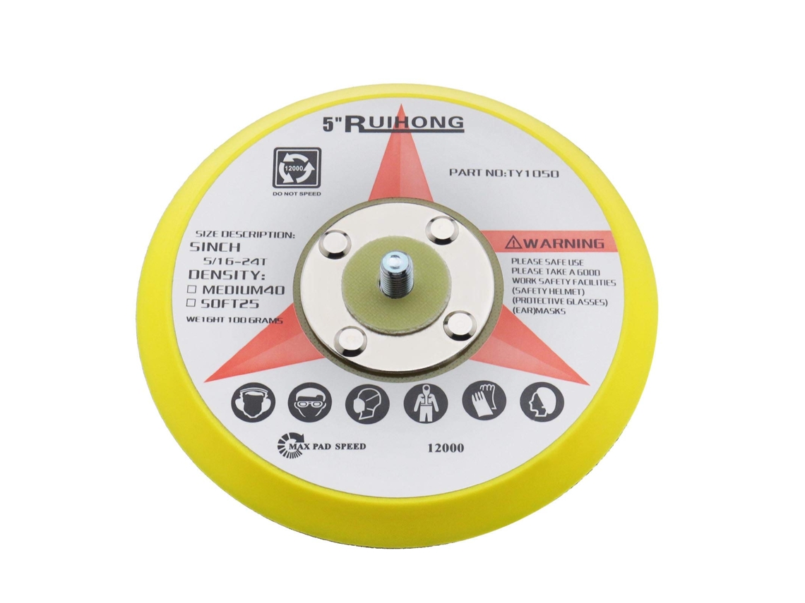 Almofada De Polimento M8 De 5 / 125 Mm Para Lixadeiras De Velcro