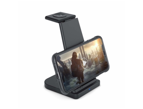 Estación de Carga Sem Rápida Certificação para iPhone XS/12/XR/11 Pro Max/11 YIZHOOD Negro