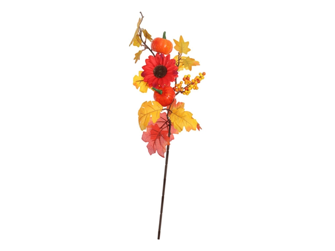 Rama de hoja de arce artificial, planta falsa estilo Slowmoose