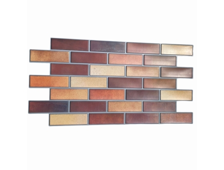 Paneles Maxi Hi-Res 3D Revestimiento de Pared en Pvc - Ladrillos Sombreados - Realista y Aislante
