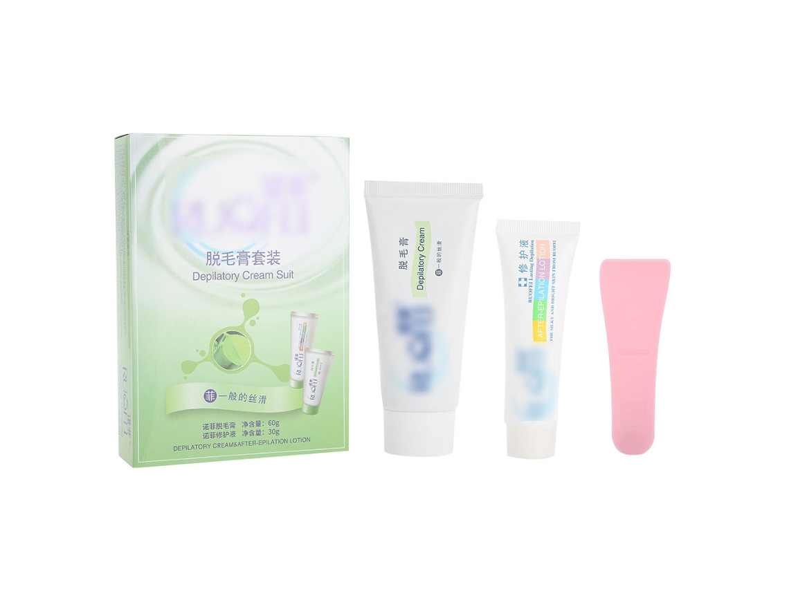 Potente Kit De Crema Depilatoria Natural Con Efecto Reparador Para Axilas, Brazos Y Piernas.