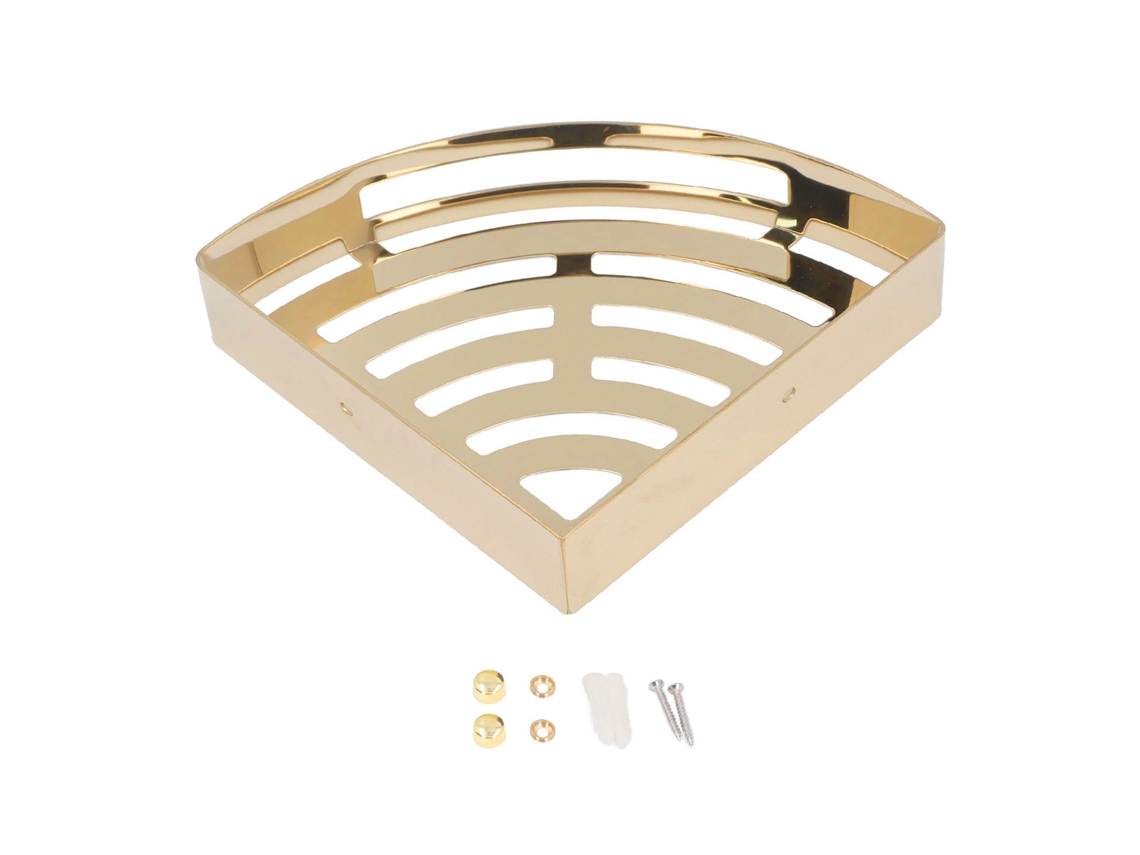 Estante de pared triangular de acero inoxidable para baño
