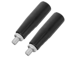 Conjunto De 2 Puxadores Giratórios Manuais De Baquelite M10x80 Mm Com Haste Roscada E