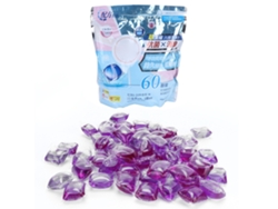 60 Cápsulas de Detergente Violeta en Polvo, 8g