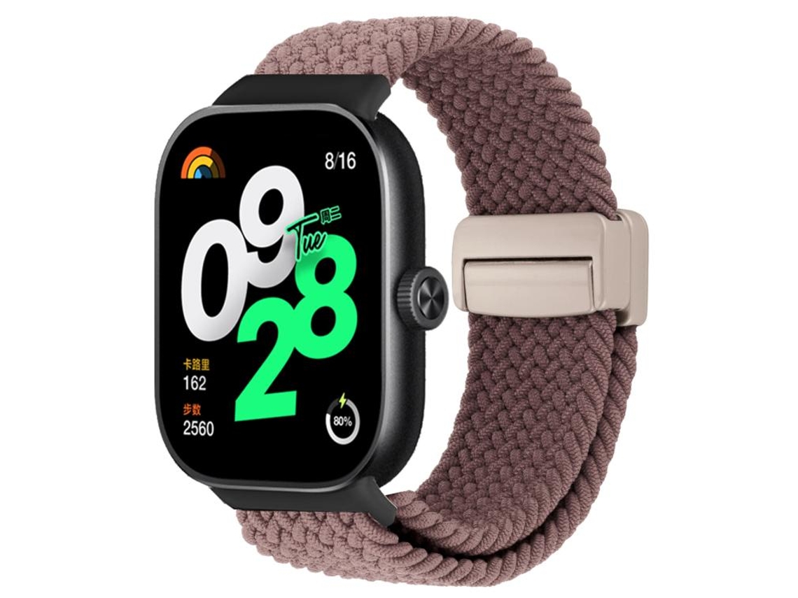 Pulsera para Redmi Watch 6 / 5 / 4, nailon trenzado, cierre magnético, morado humo, XIAOMOYU