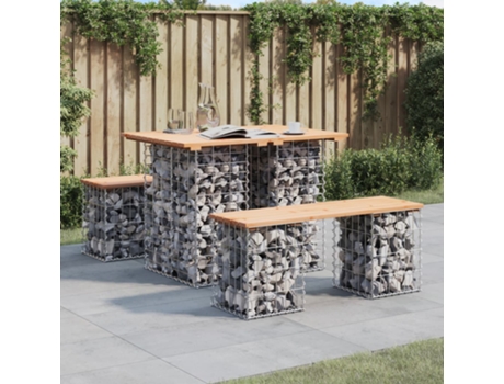 Banco De Jardín VIDAXL Marrón Madera (70x100x72 cm)