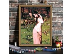 Kit de pintura por números "Mujer hermosa" de 16x20 pulgadas.