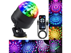 Luces De Fiesta De Bola De Discoteca, Luces Rotativas Portátiles, Luz Estroboscópica Led Activada Por Sonido, 7 Colores Con Control Remoto Gusshious