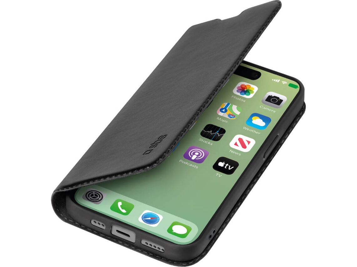 Funda para iPhone 15 Pro Max SBS Booklite Negro