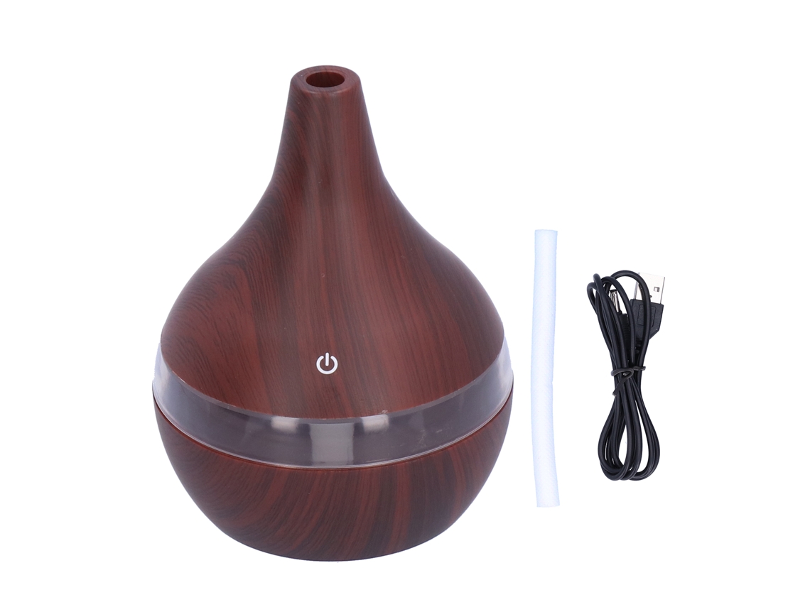 Mini humidificador de aire eléctrico con LED de 7 colores, 300 ml, USB, silencioso, 35 dB