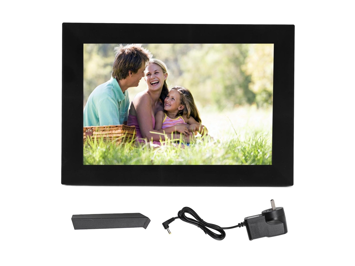 Marco de fotos digital con wifi, pantalla táctil, HD y uso compartido