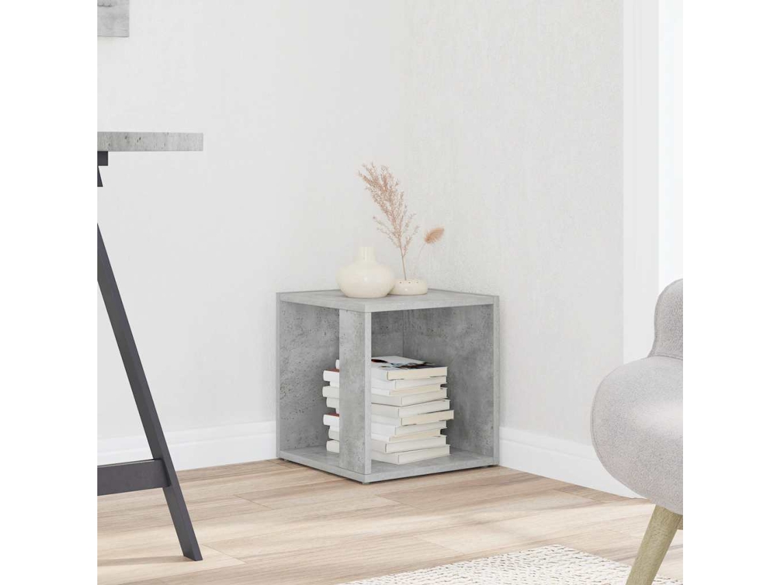 Mesa auxiliar | Mesa de comedor de madera gris cemento