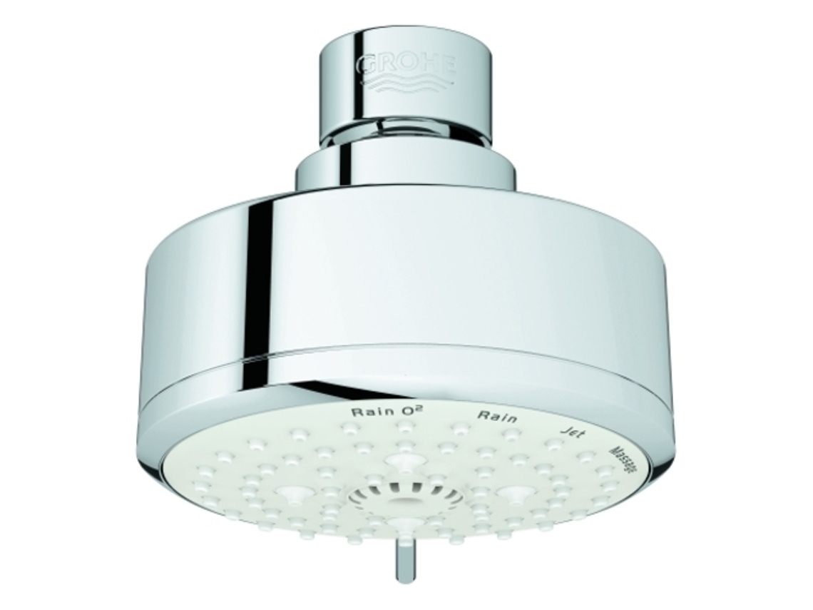 Cabezal de ducha Tempesta Cosmopolitan 100 con 4 tipos de chorro, estabilizador de flujo, Grohe Ecojoy, 27591001 Grohe