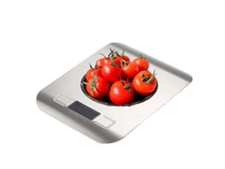 Balanza De Cocina Digital De Acero Inoxidable De 10 Kg, Resistente Al Agua, Con Pantalla Lcd Retroiluminada En Blanco.