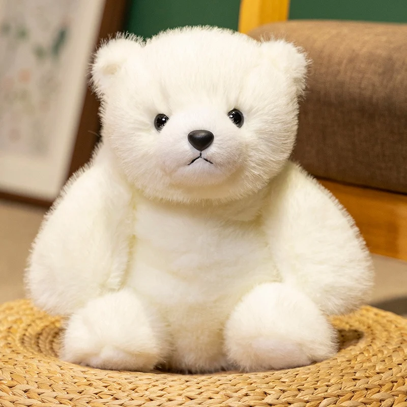 (branco, 25cm) Lindo Urso De Pelúcia Marrom, Almofada De Pelúcia Macia