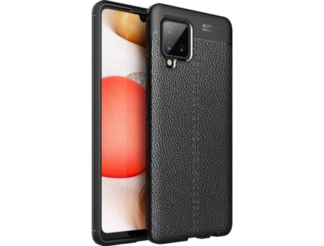 Funda para Samsung Galaxy A42 PHONESHIELD Rugged Leather Negro