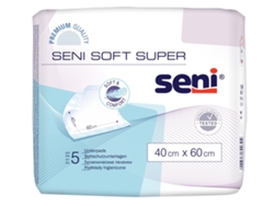 Toallas sanitarias Seni Soft Super de 40 x 60 cm, paquete de 5, Tzmo