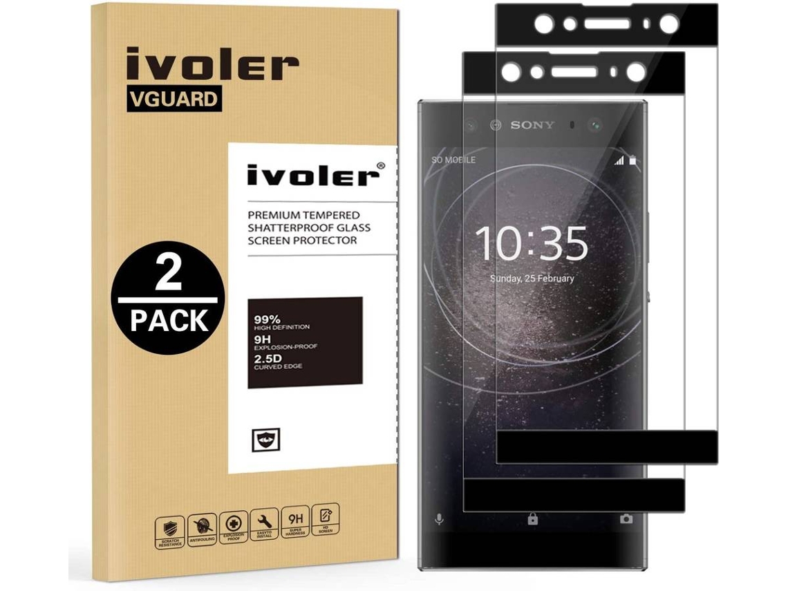 2x Protector Cristal Templado Sony Xperia XA2 Ultra HONGWE.