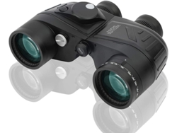 Binoculares marinos 10x50 con visión nocturna, telémetro y brújula, estuche protector y correa para el hombro, color negro, para entusiastas acuáticos. Yizhood