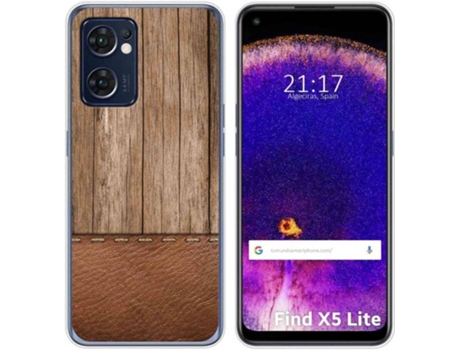 Carcasa Oppo Find X5 Lite 5G TUMUNDOSMARTPHONE Dibujos Madera 09 Multicolor