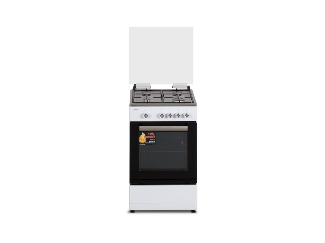 Estufa de gas ORIMA 446w 54l de 4 quemadores, color blanco