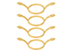 4 Moldes De Metal Para Sellos De Cera Diy, Anillos De Estampado Sencillos Y Antioxidantes Para Artesanos.