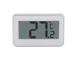 Termómetro digital para refrigerador con pantalla LCD grande, soporte ajustable e imán
