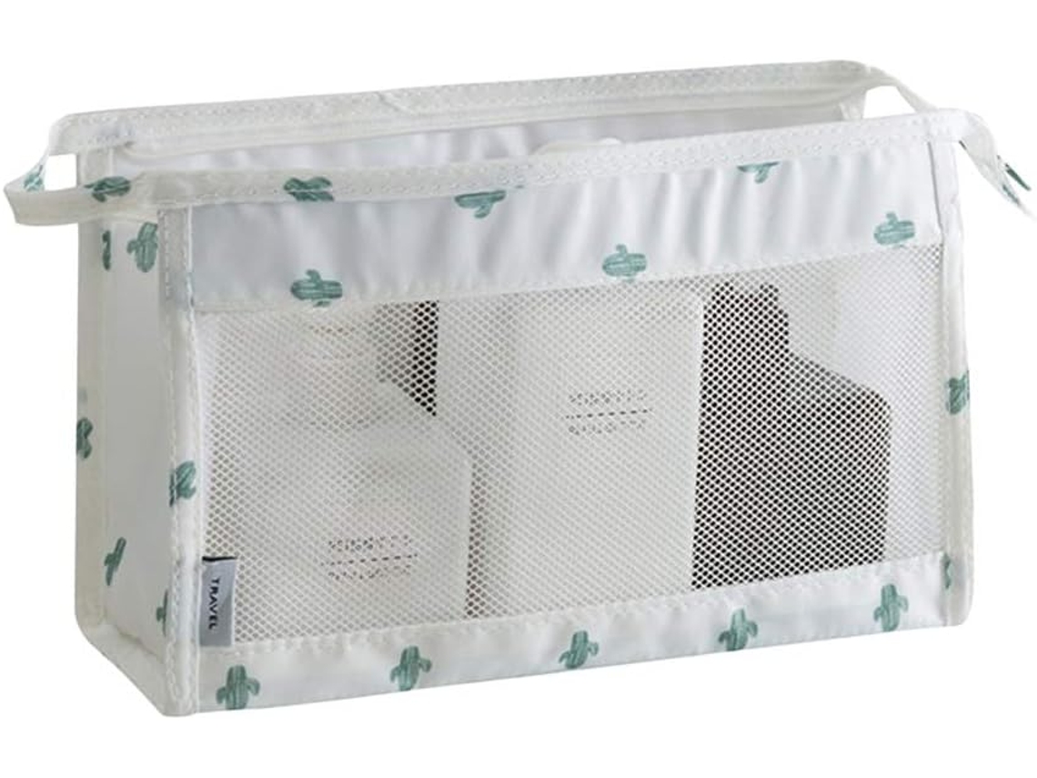 Neceser De Viaje Con Cremallera, Estuche Compacto Para Guardar Maquillaje Y