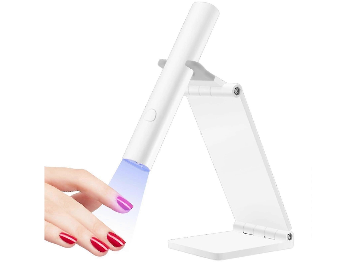 Lámpara UV para uñas de gel, minilámpara UV LED recargable con soporte LY EBIKE (2024)