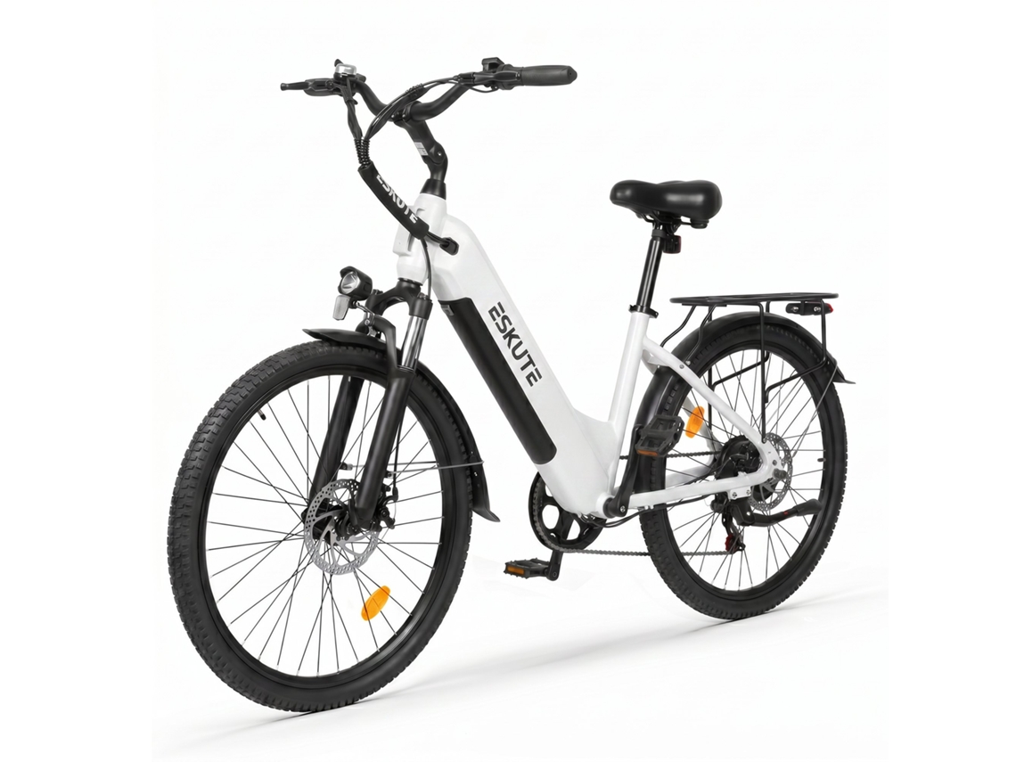 Bicicleta Elétrica Urbana Eskute C202, Motor De 250 W, Bateria Amovível De 48 V E 17,5 Ah.